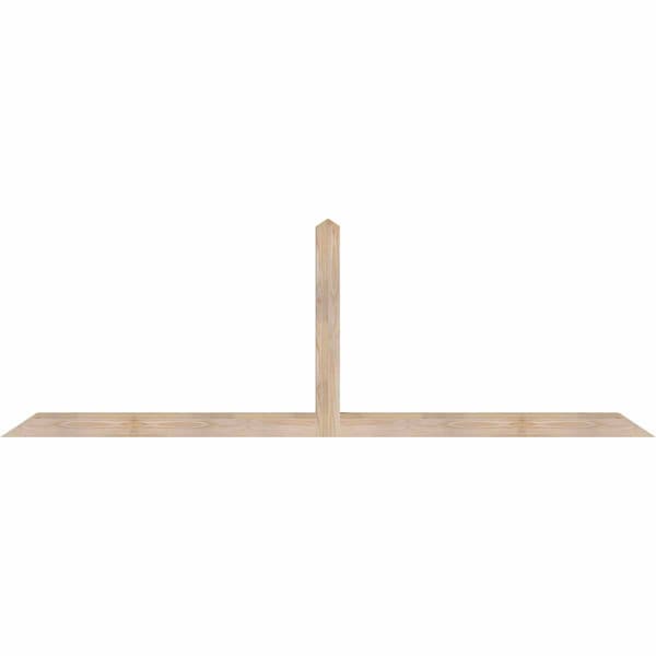 Ekena Millwork Portland Smooth Timber Gable Bracket, Douglas Fir, 96"W x 32"H x 3 1/2"D x 3 1/2"F, 8/12 Pitch GBW096X32X0404POR00SDF - main
